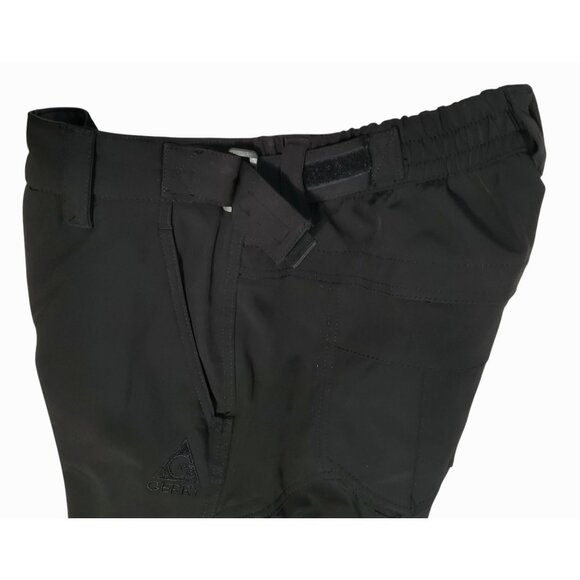 Gerry Snowboard Pants Snow Ski Black Fleece Lined Gaiters Cargo Stretch Mens M - Picture 6 of 15